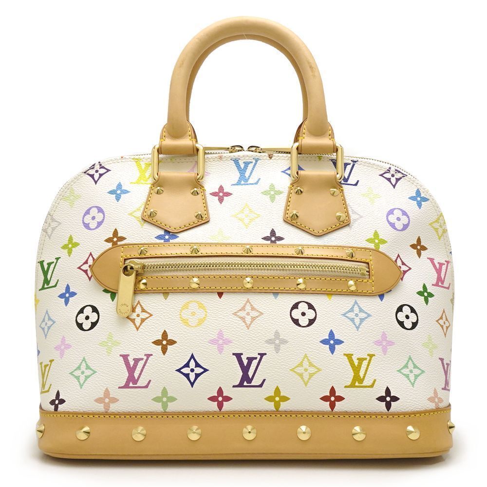 Louis Vuitton Multicolor Alma Bron Handbag White